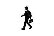 School Student Silhouette Icons, an Object Graphic by yasushie (Thumbnail 3 of 7)