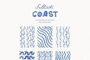 Salwater Coast Blue Icons & Frames, an Illustration by SunnyAfternoons (Thumbnail 9 of 10)