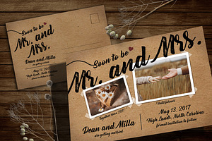 Vintage Save the Date Post Card, an Invitation Template by Aarley Kaiven
