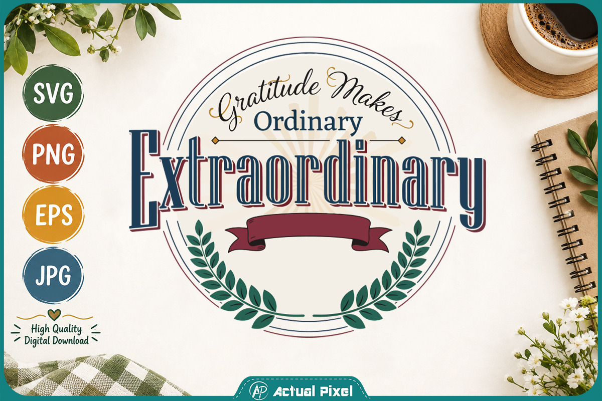 Gratitude Quotes Bundle, a Decorative Illustration by Actual Pixel (Photo 16 of 22)