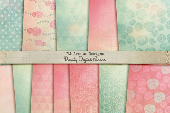 Beauty Digital Papers