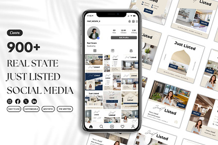 900+ Real Estate Just Listed Canva