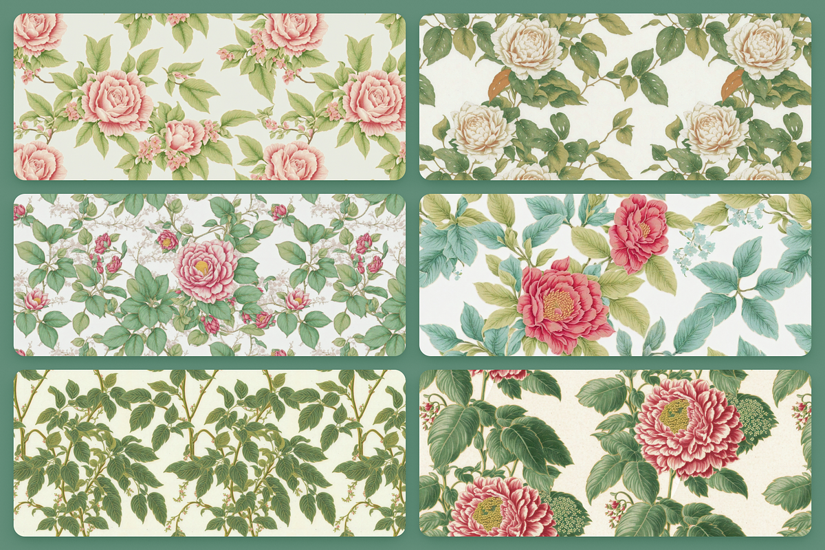 Floral Patterns, a Pattern Graphic by Unio Designs (Photo 4 of 12)