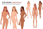 Female Fashion Pose Library, a Person Illustration by Shorena Fashion Draws (Thumbnail 6 of 12)