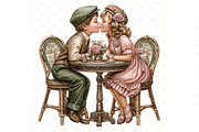 Romantic Couple Clipart JPG, a Person Illustration by Memories By Lea (Thumbnail 9 of 18)