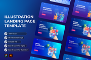 Modern Illustration Landing Page, a Landing Page Template by Pixel Blend (Thumbnail 1 of 7)