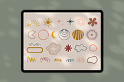 Abstract boho stamps Procreate, a Brush Add-On by Julia Right Studio (Thumbnail 5 of 6)