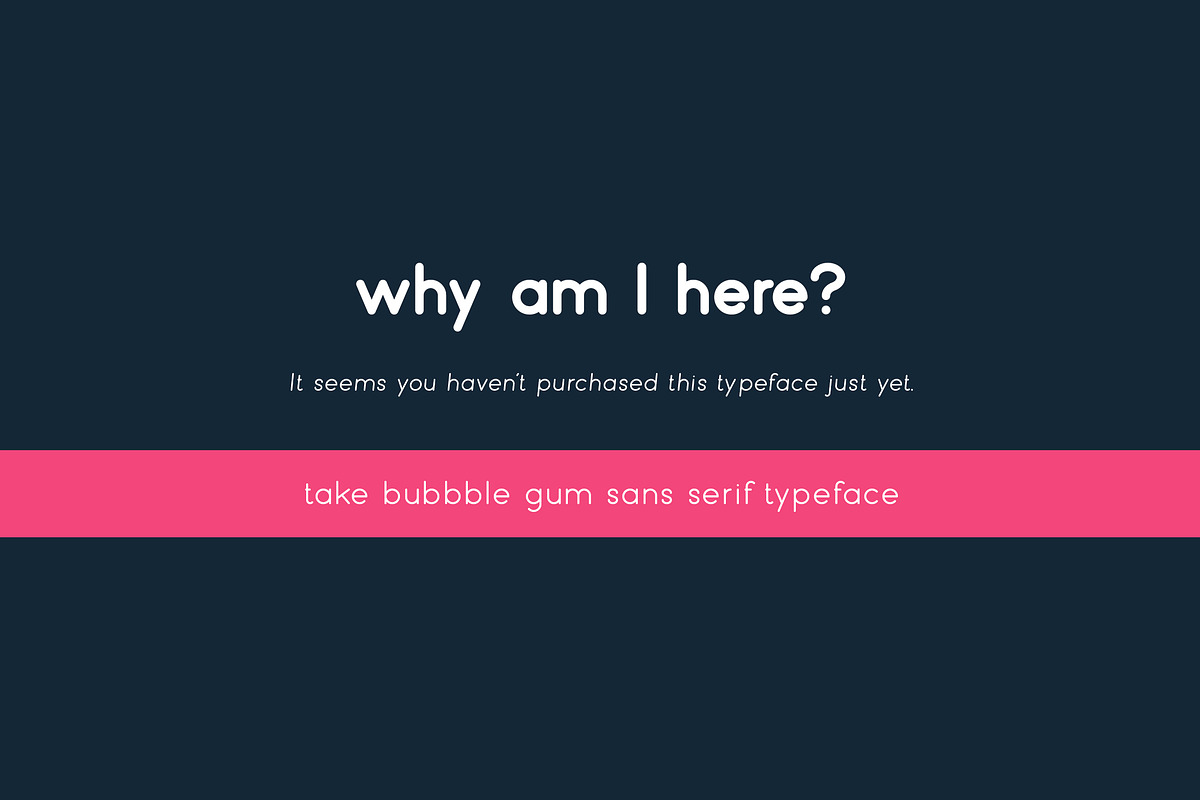 Bubbble Gum - sans serif typeface preview 6