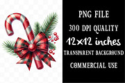 litter Christmas Bow Candy Cane, an Illustration by Designking (Thumbnail 4 of 5)
