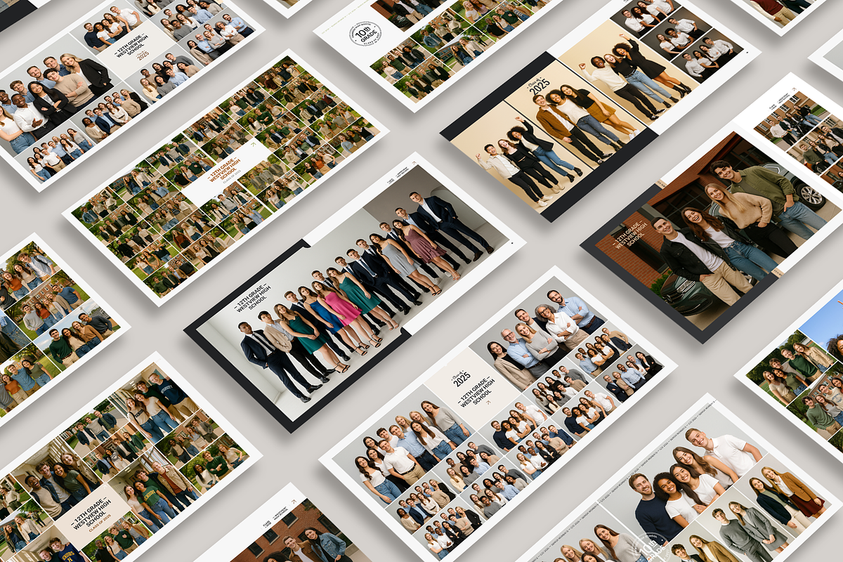 Graduation Yearbook Template - PSD & Canva preview 6