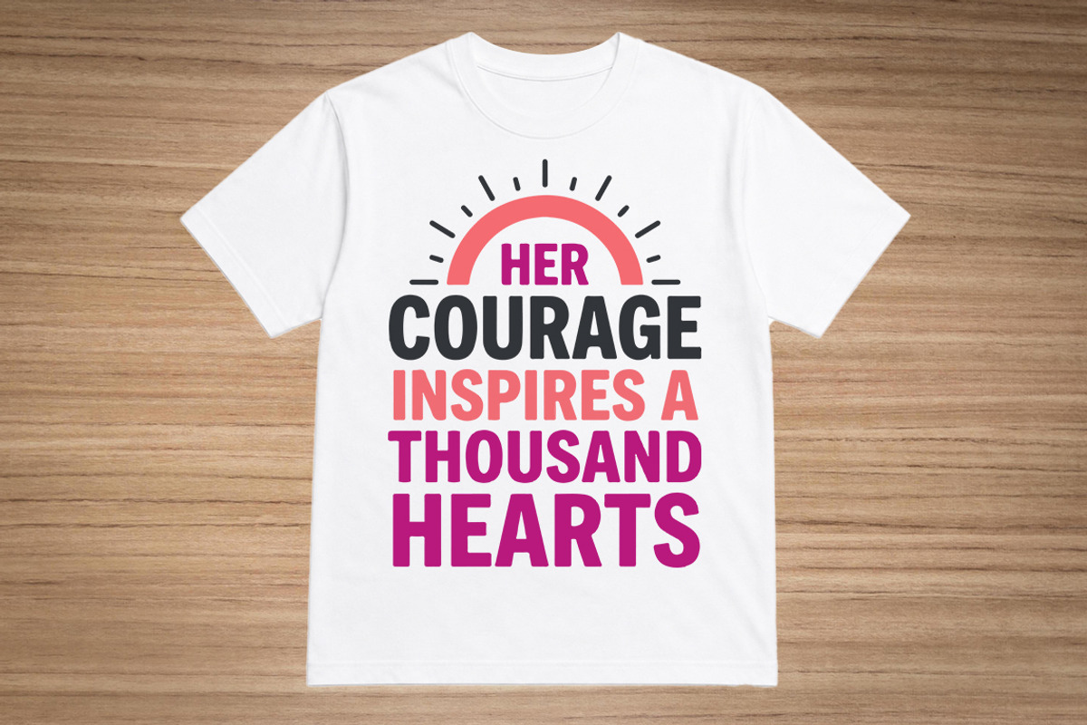 Breast cancer awareness T-shirt, an Object Graphic by hafijul (Photo 1 of 3)