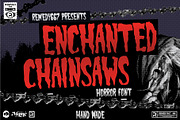 Enchanted Chainsaws - Horror Font, a Font by Remedy667 (Thumbnail 1 of 7)