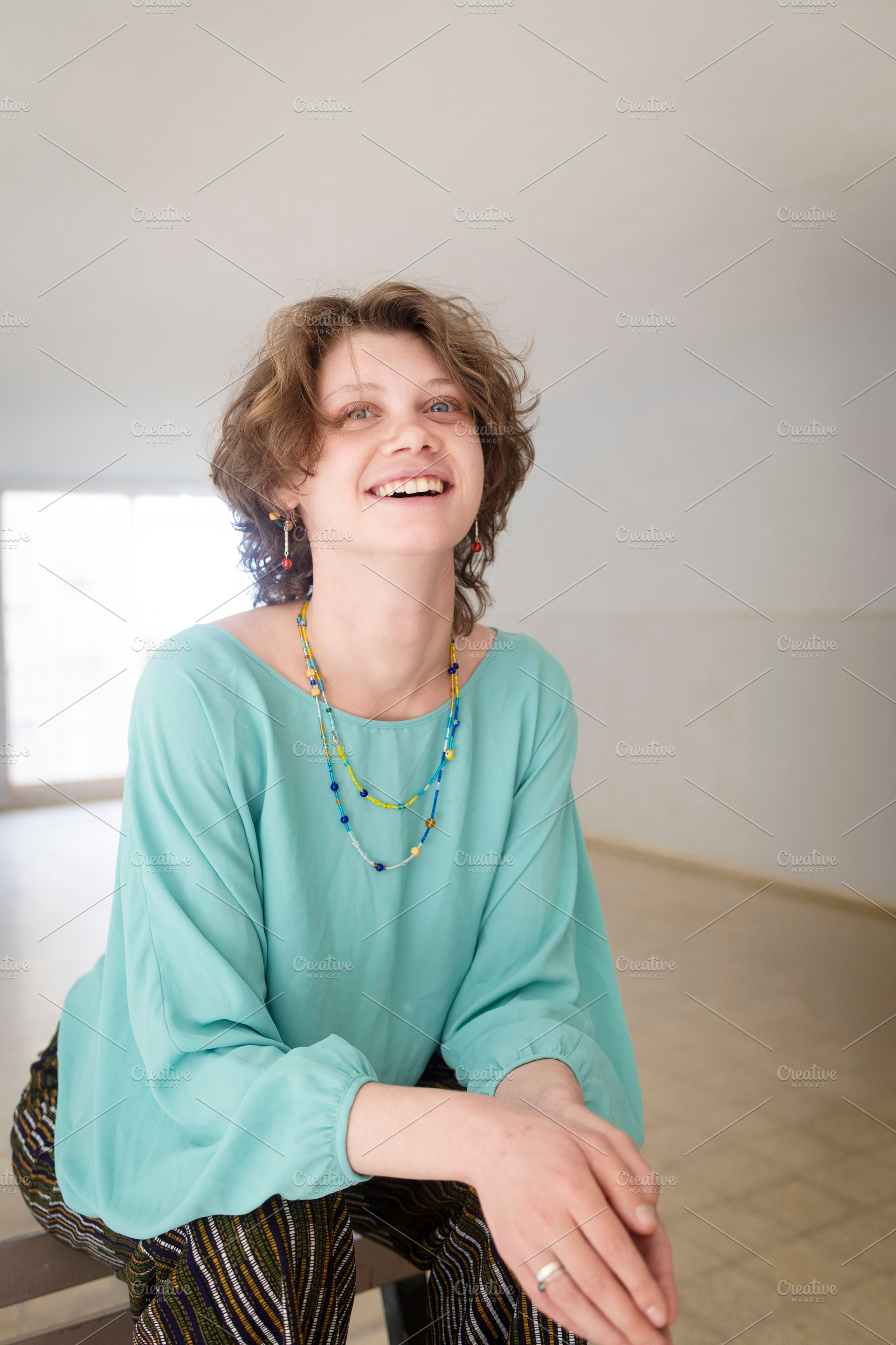 Portrait of a laughing young woman s, a Person Photo by Imaginarium