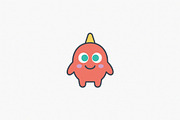 Cute Cartoon Monster, a Seasonal Illustration by Vectorium Studio (Thumbnail 1 of 3)