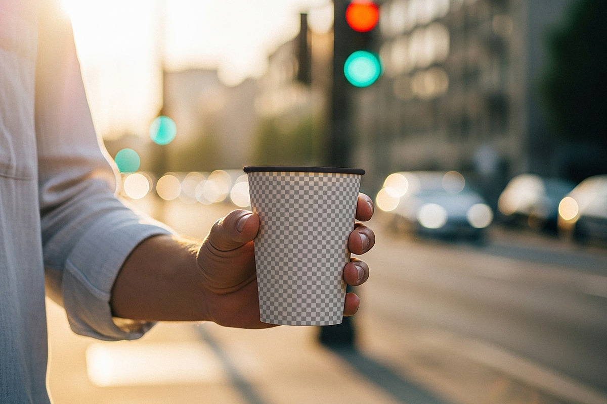 Paper Coffee Cup Mockup, a Cups & Container Mockup by Designer Dude (Photo 2 of 2)