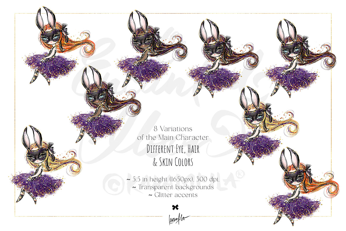 Halloween Gothic Woodland Clipart, a Seasonal Illustration by KaramfilaS (Photo 2 of 8)
