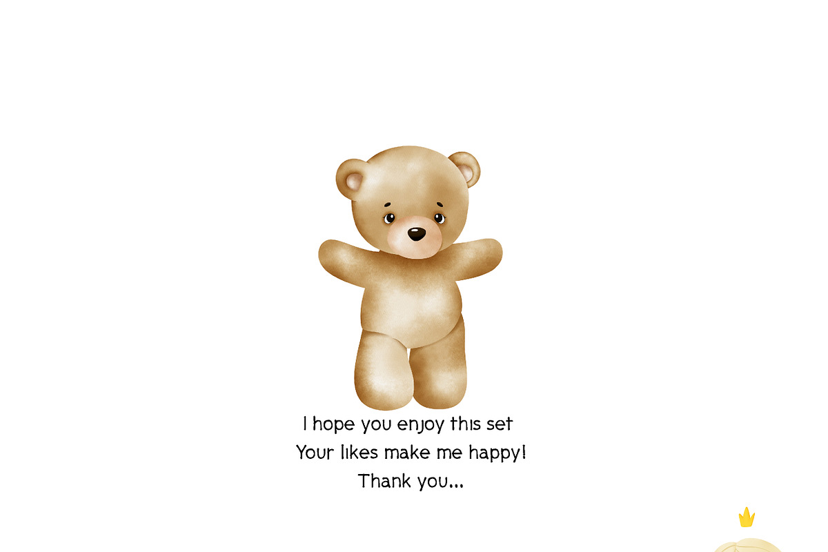 Watercolor bear clipart. Baby bears, an Animal Illustration by Natalya_Mona_Art (Photo 10 of 10)
