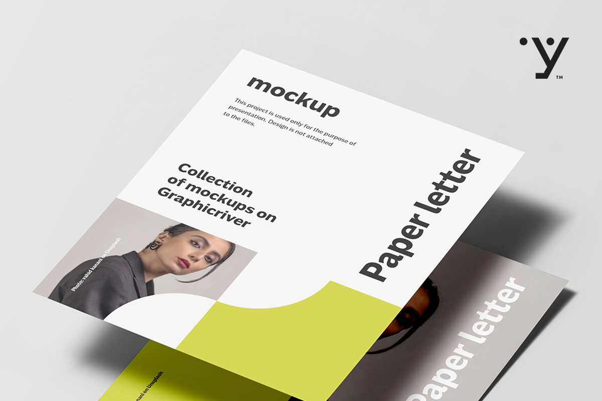 Paper Letter Mock-up, an Advertising Mockup by Yogurt86 (Photo 3 of 8)