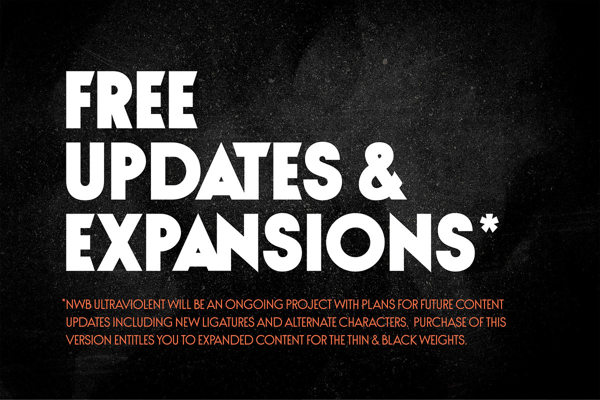 NWB UltraViolent – Thin & Black, a Sans Serif Font by Nowheresburg (Photo 12 of 12)