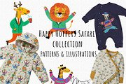 Happy Hoppers Safari collection, a Pattern Graphic by Nora Gad (Thumbnail 1 of 24)