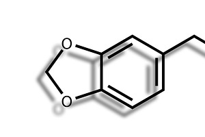 Structural formula of MDMA (ecstasy), an Illustration by Leonid Andronov