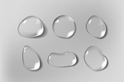 Realistic water drops set, an Illustration by George Rod (Thumbnail 4 of 5)