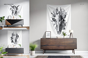 Tapestry Many Sizes Mockup Set, a Household Mockup by Creatsy (Thumbnail 5 of 9)