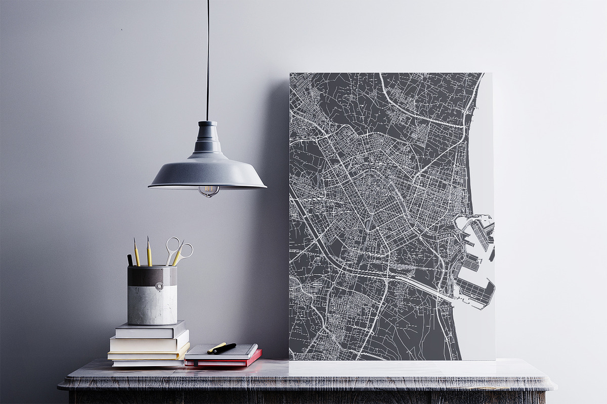 5 maps of Spanish cities, an Illustration by MaximGertsen (Photo 7 of 9)