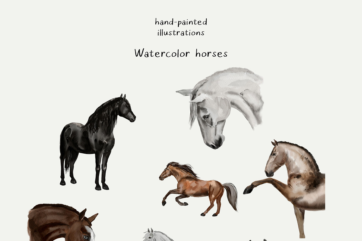 Freedom. Hand painted - horses., an Animal Illustration by Youksy (Photo 2 of 8)