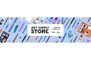 Art tools, stationery set, templates, an Education Illustration by PaperTrident (Thumbnail 8 of 9)