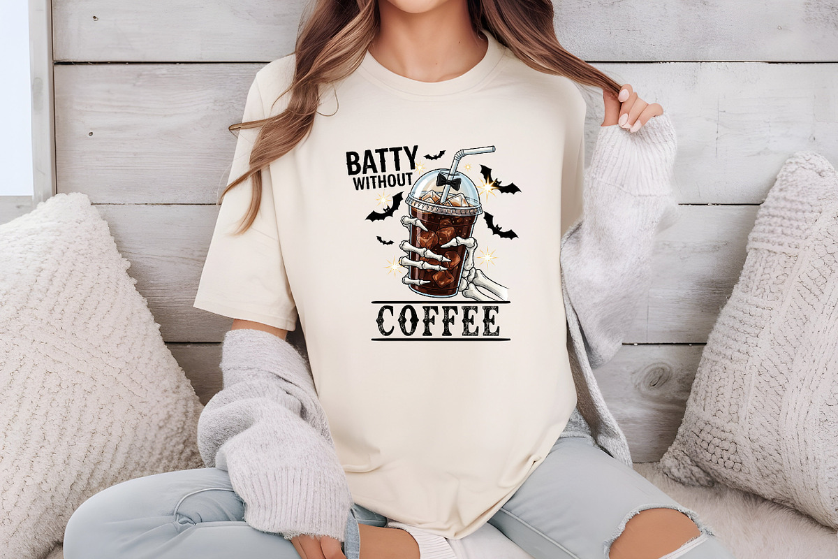Batty Without Coffee Png,Halloween, an Illustration by Libby Wishes (Photo 6 of 6)
