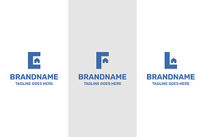 Letter E F L Home Simple Logo Set, a Branding & Logo Template by Pray Art Design Studio