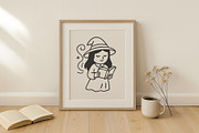 Cute halloween witch clipart set., a Decorative Illustration by kaisorn (Thumbnail 3 of 4)