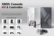 Xbox Console & Controller Mockup 8K, a Product Mockup by Zabiegala MP (Thumbnail 1 of 7)