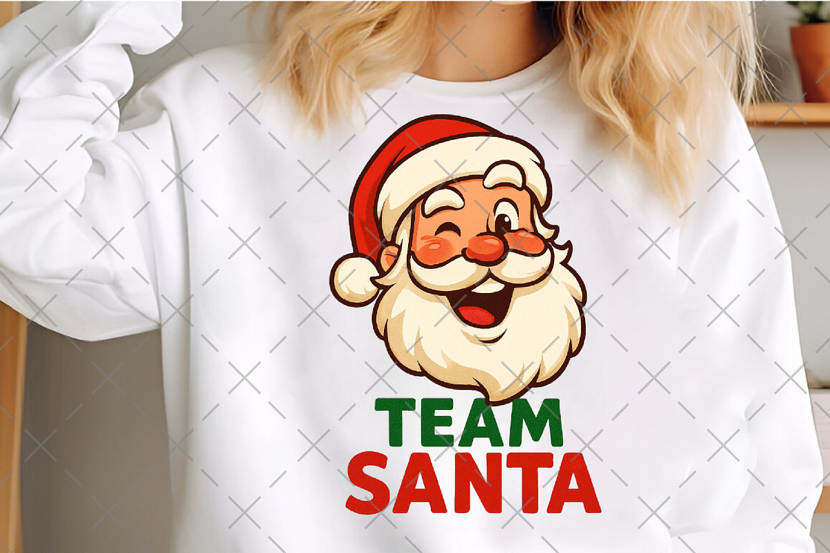 Funny Winking Santa Claus, an Illustration by Craft Nest (Photo 2 of 6)