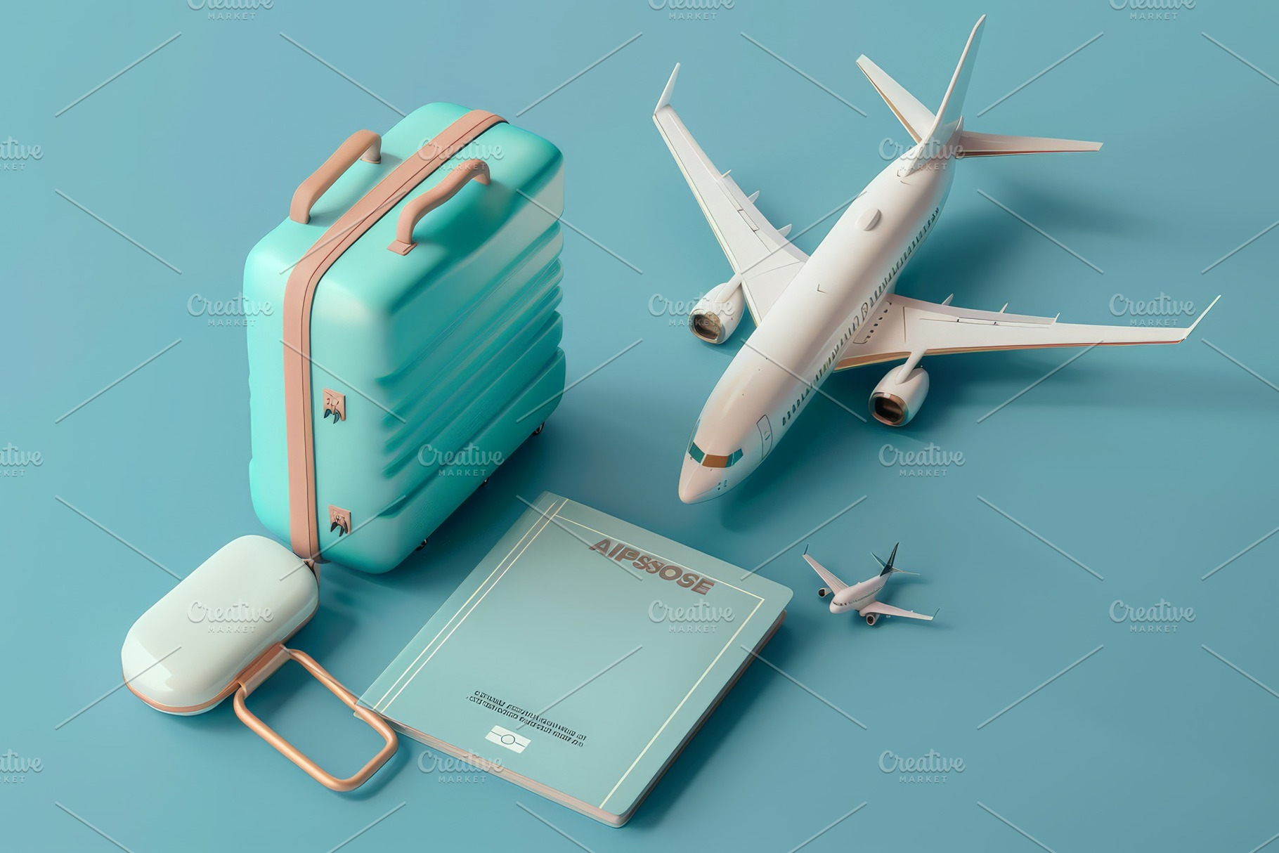 luggage or baggage and planes placed, a Background Photo by Pixeness