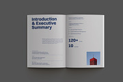 Blue Simple Business Report, a Brochure Template by Neermana (Thumbnail 4 of 12)