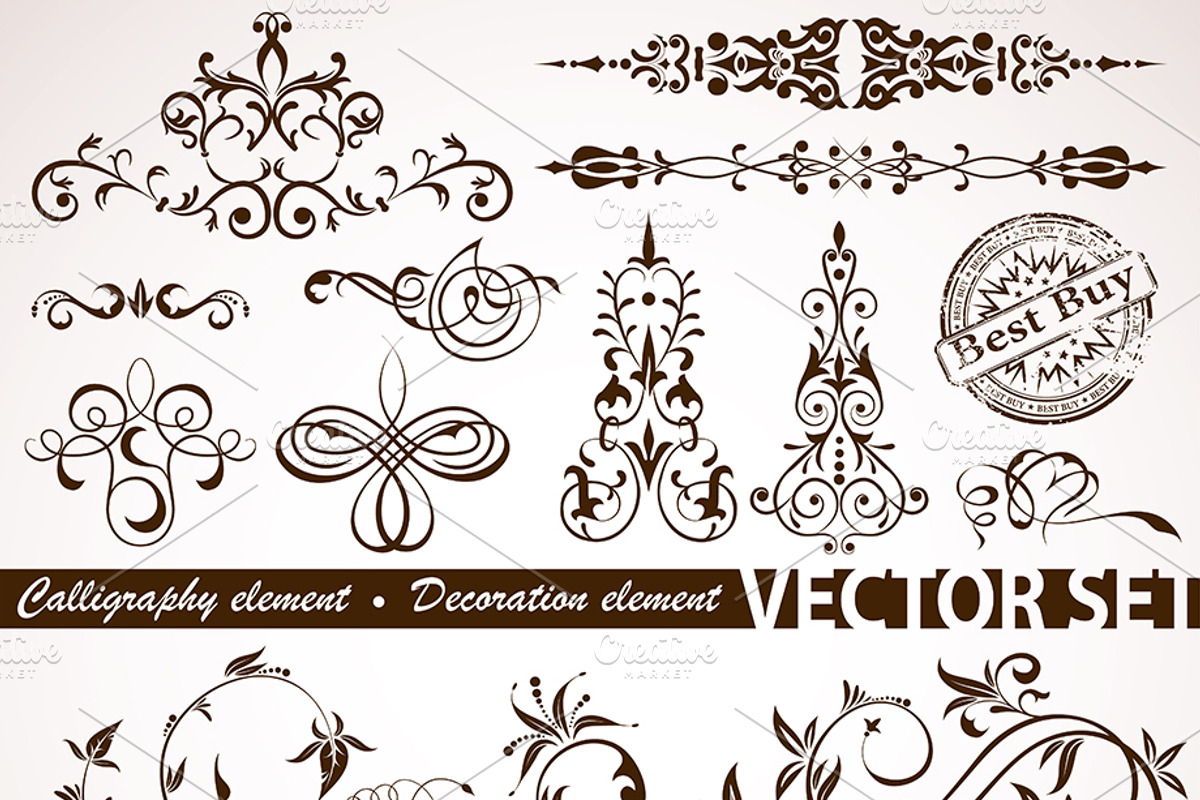 Calligraphic and Stamp Themes, a Decorative Illustration by TAlex (Photo 5 of 6)
