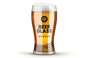 Beer Glass Mockup, a Product Mockup by Designer Dude