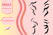 Snails - 36 brushes for Procreate, a Brush Add-On by MissPerfectKaos (Thumbnail 2 of 4)