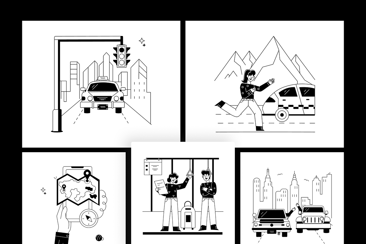 Animated Ride Services Illustrations, a Person Illustration by Prosymbols (Photo 11 of 13)