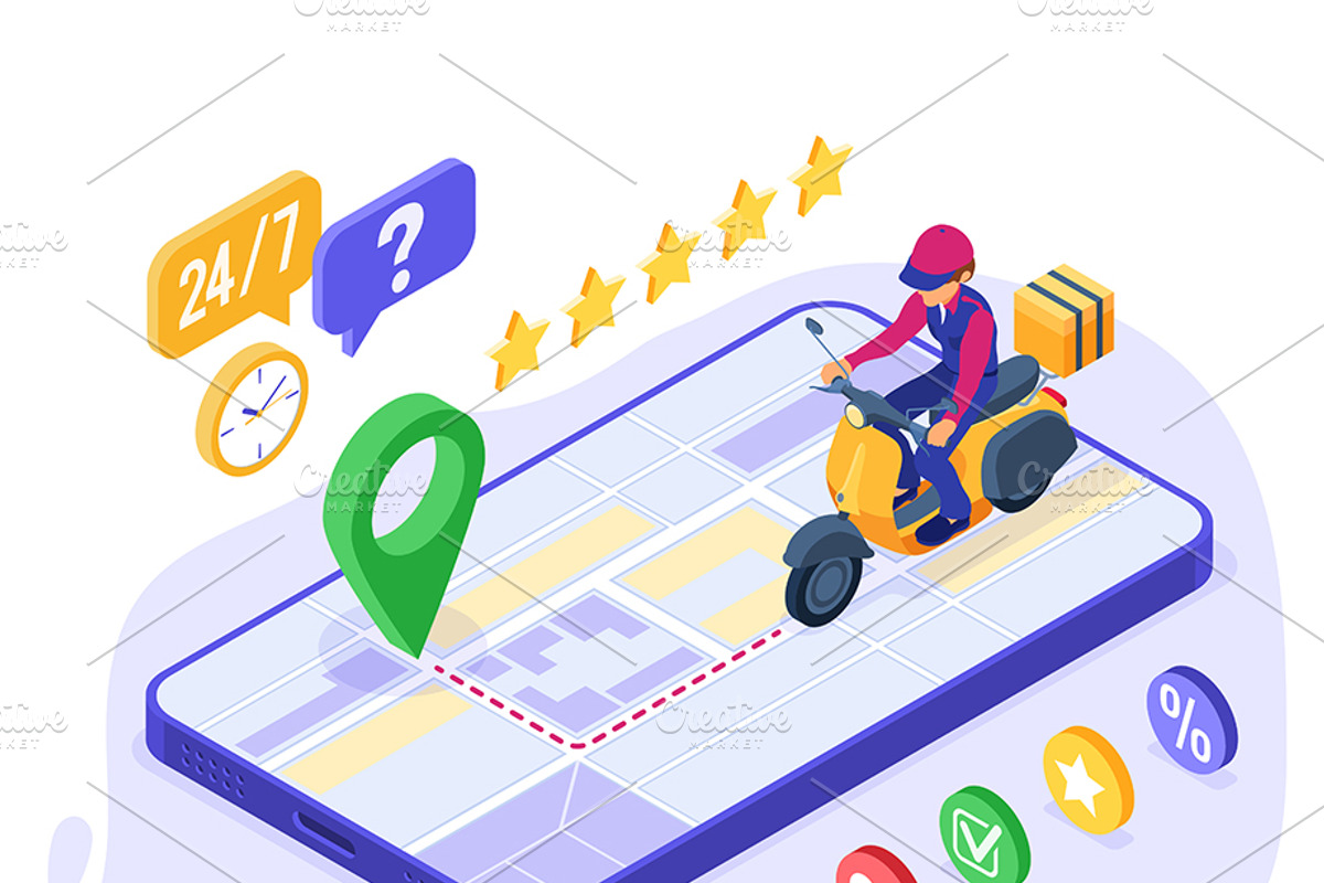 Online Internet Shopping Delivery, a Food Illustration by TAlex (Photo 6 of 6)