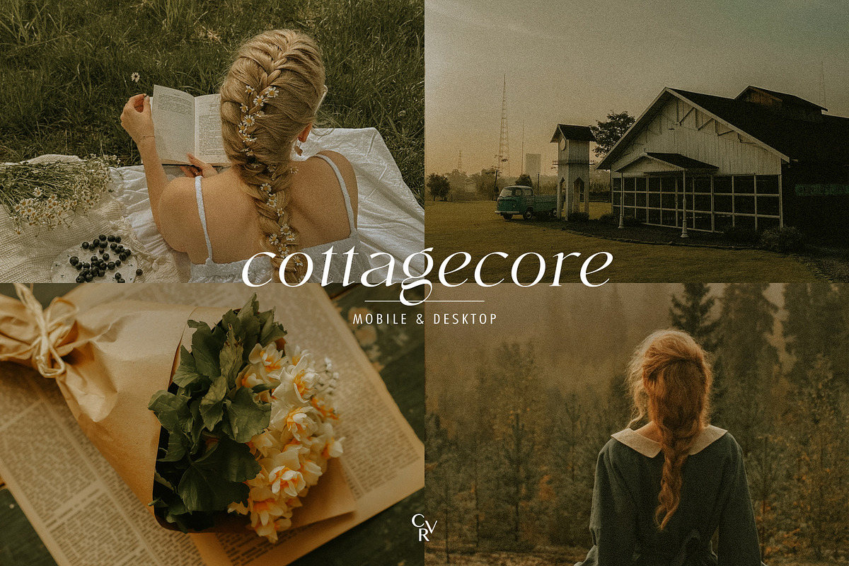 25 Cottagecore Lightroom Presets, a Preset Add-On by CVR Presets (Photo 1 of 7)