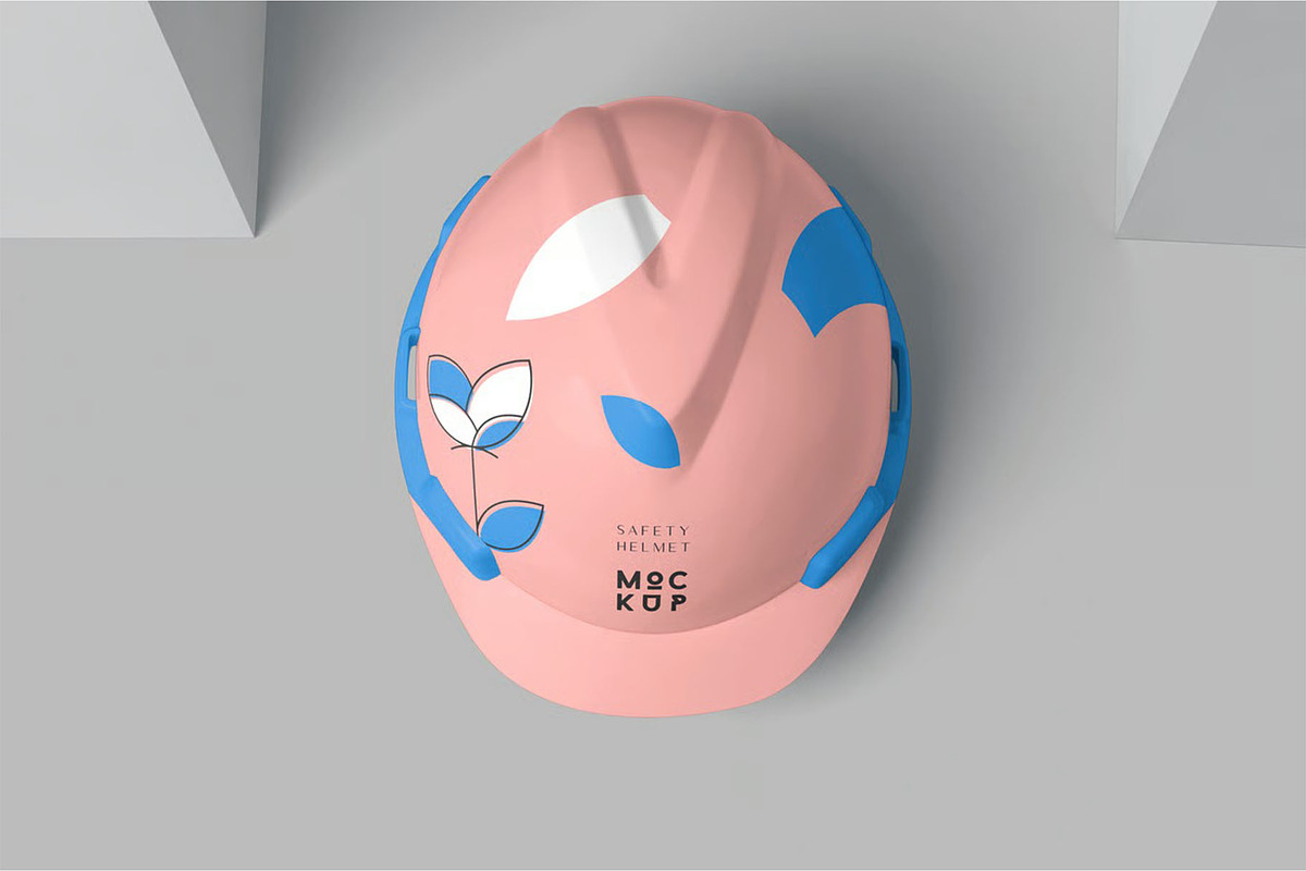 Construction Safety Helmet Mockup, an Apparel Mockup by megostudi0 (Photo 2 of 6)