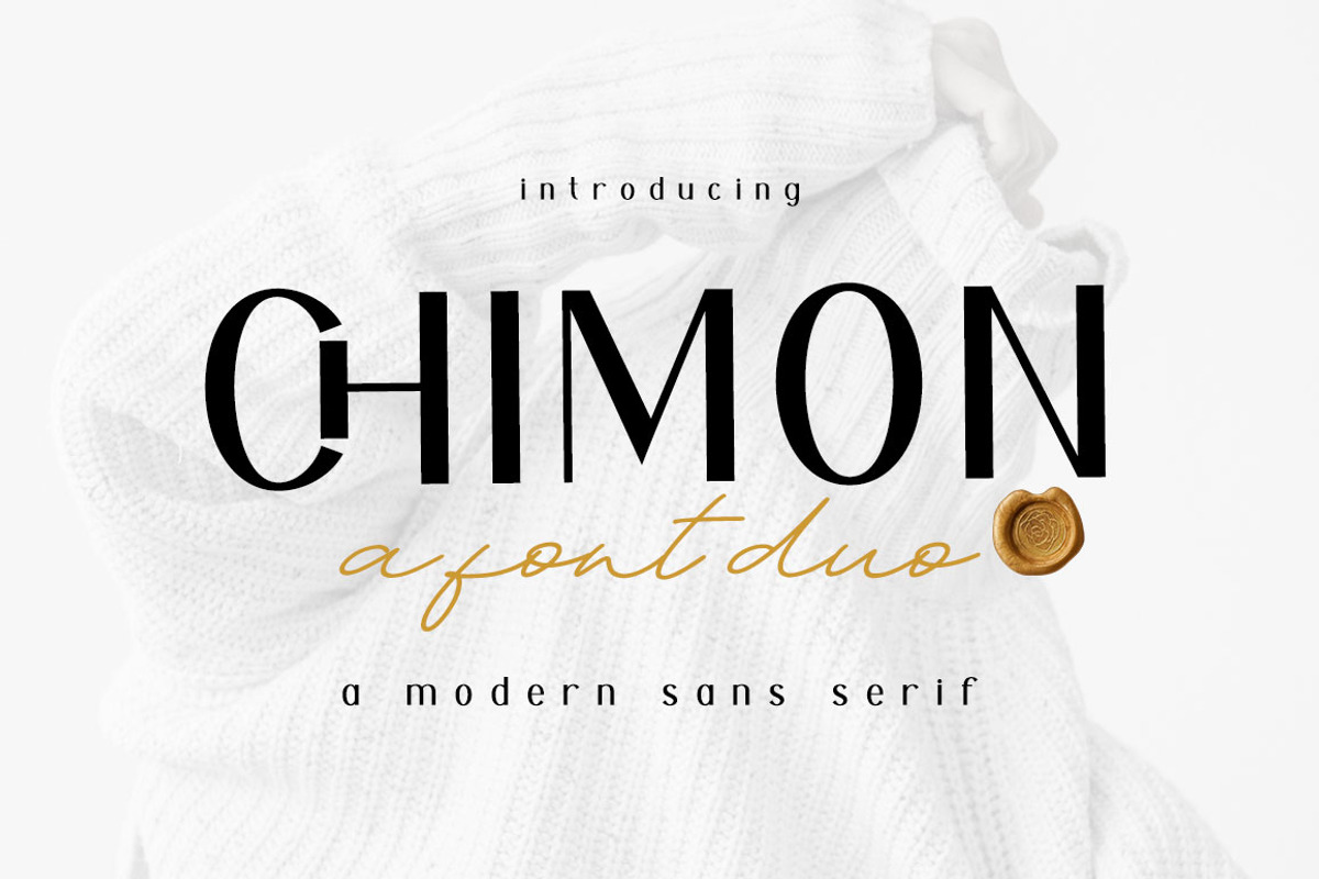 Chimon Font Duo, a Sans Serif Font by Madjack.font (Photo 1 of 9)