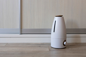 Modern white ultrasonic air humidifi, a Wallpaper Photo by Imaginarium