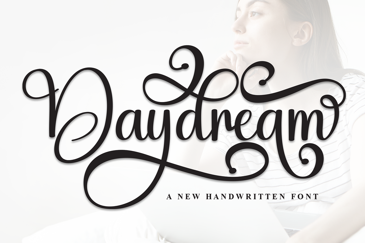 Daydream | Script Font, a Handwritten Font by Scratchones (Photo 1 of 9)