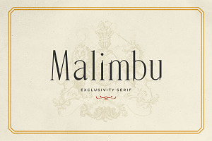 Malimbu - Exclusivity Serif