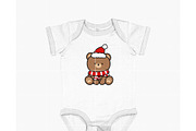 Cute Christmas Bear SVG for Cricut, an Illustration by TheHitShop (Thumbnail 3 of 10)