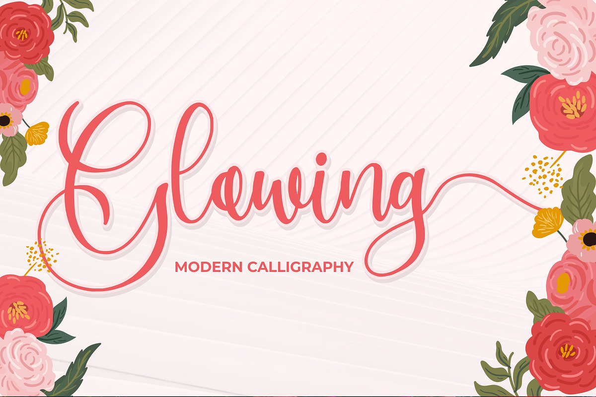Glowing - Modern Calligraphy